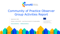 Community of Practice Observer Group Activities Report