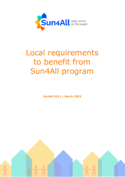 Local requirements to benefit from Sun4All programme