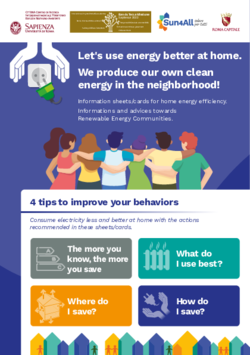 Factsheets on home energy efficiency (in EN and IT)