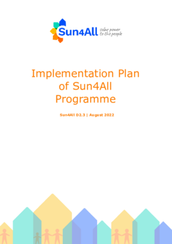 Implementation Plan of Sun4All Programme