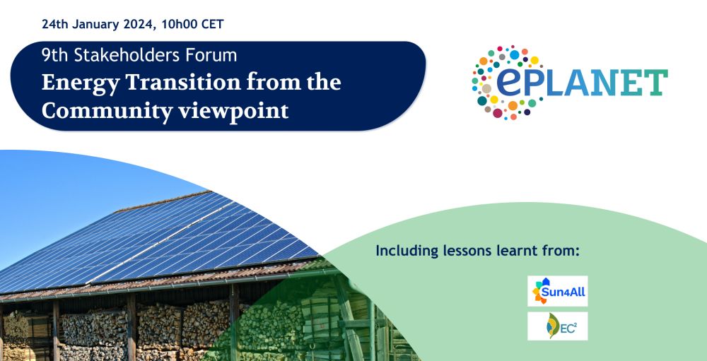 Unlocking community-led energy transitions: register now to the ePLANET 9th Stakeholder Forum