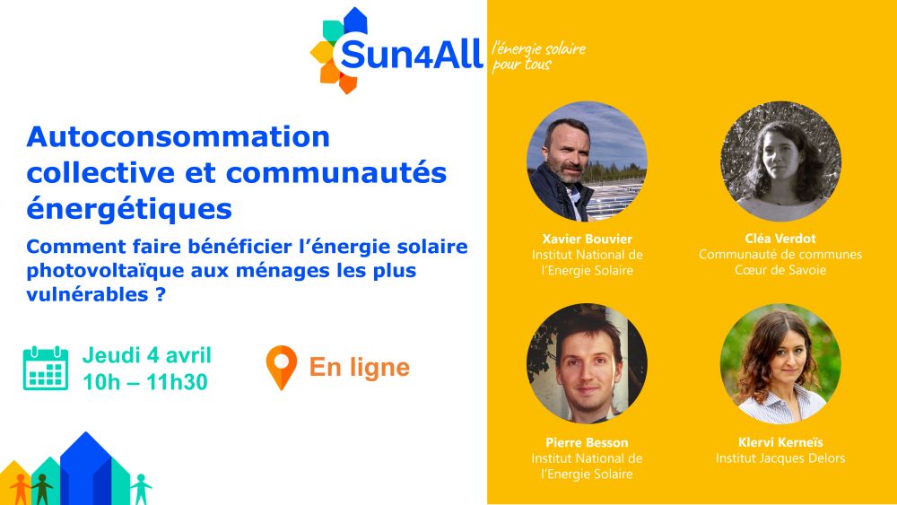 Collective self-consumption and energy communities - webinar in French